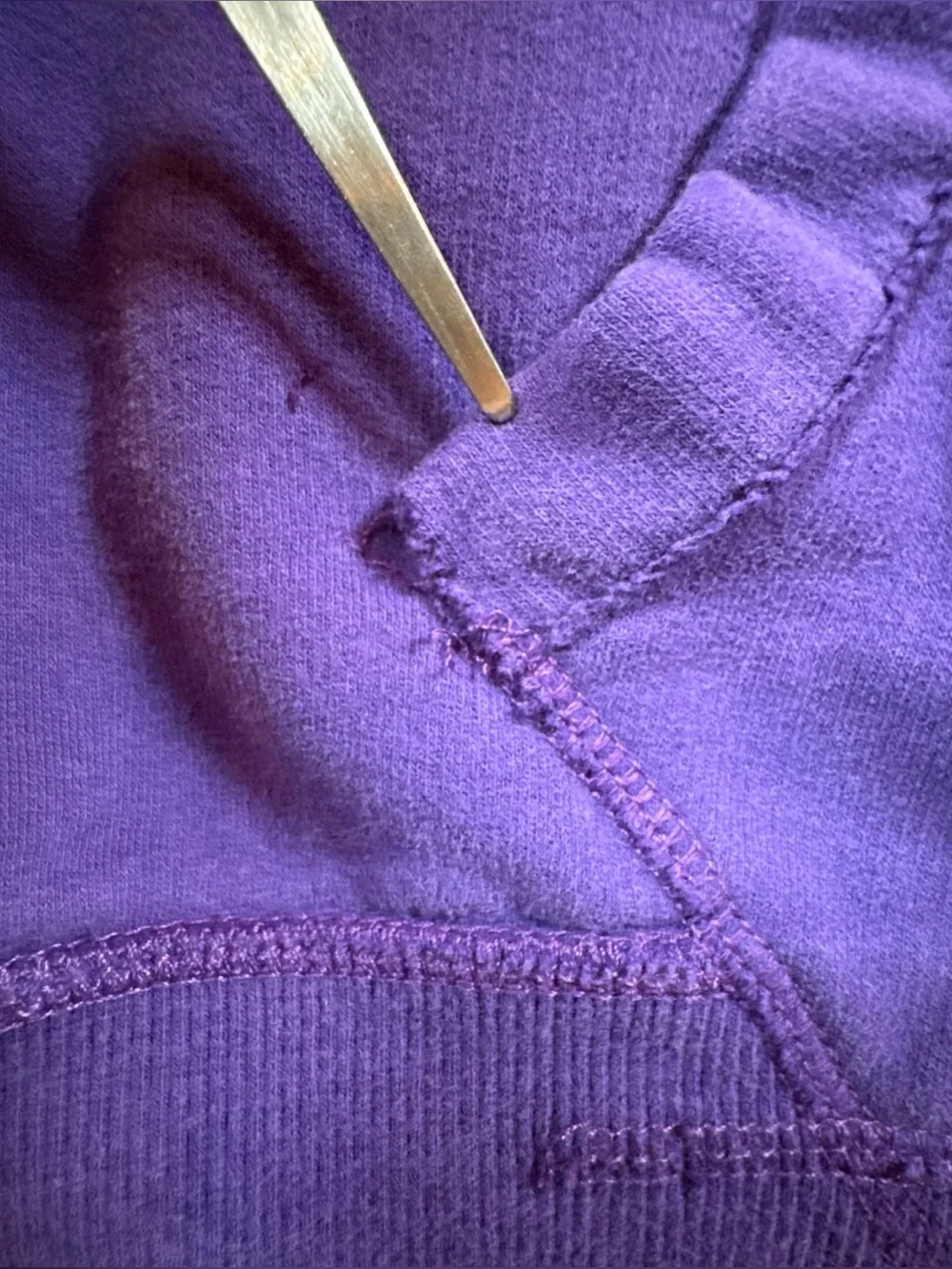 Pressbox LSU Tigers Womens Medium Purple & Gold Hoodie Sweatshirt NCAA Retro - Picture 6 of 6